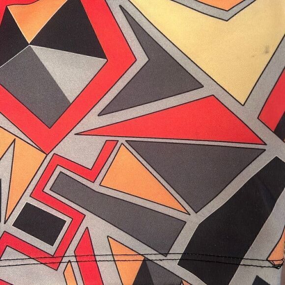 Orange & Black Aztec Print Mini Dress - Picture 10 of 10